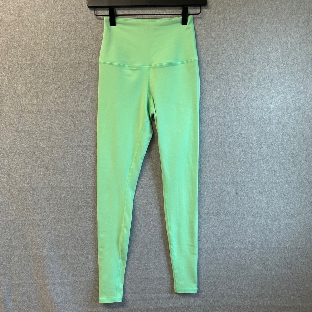 Saski Collection‎ Womens Size XS Pastel Mint Green Leggings Athletic Workout Gym